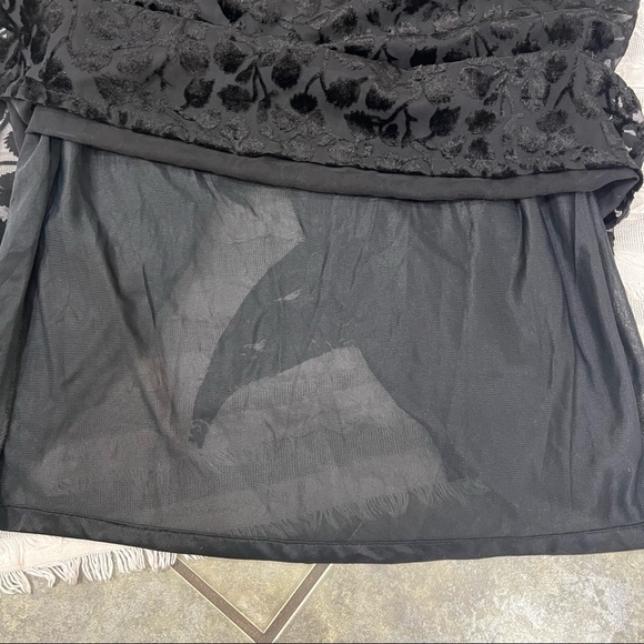 Women’s Vintage DRESSING CLIO Size Large Midi Goth Grunge Dark Romantic Dress - Picture 8 of 10